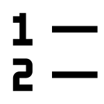 List Numbered SVG Icon
